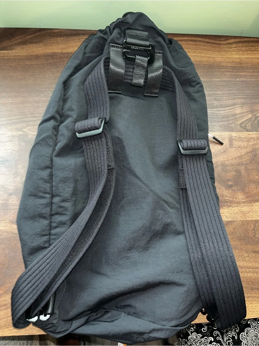 lululemon athletica Black Drawstring Pack Backpack